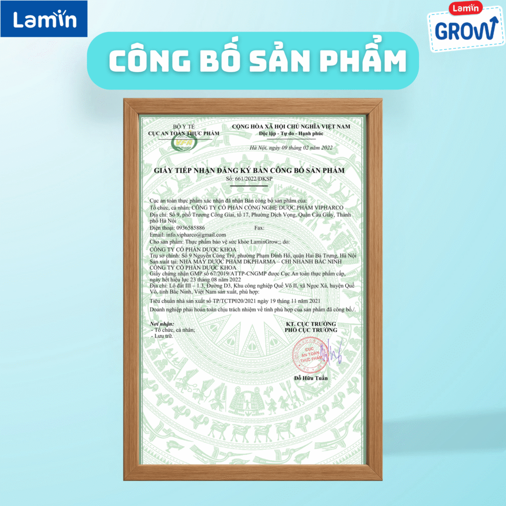 LaminGrow - Công bố sản phẩm new