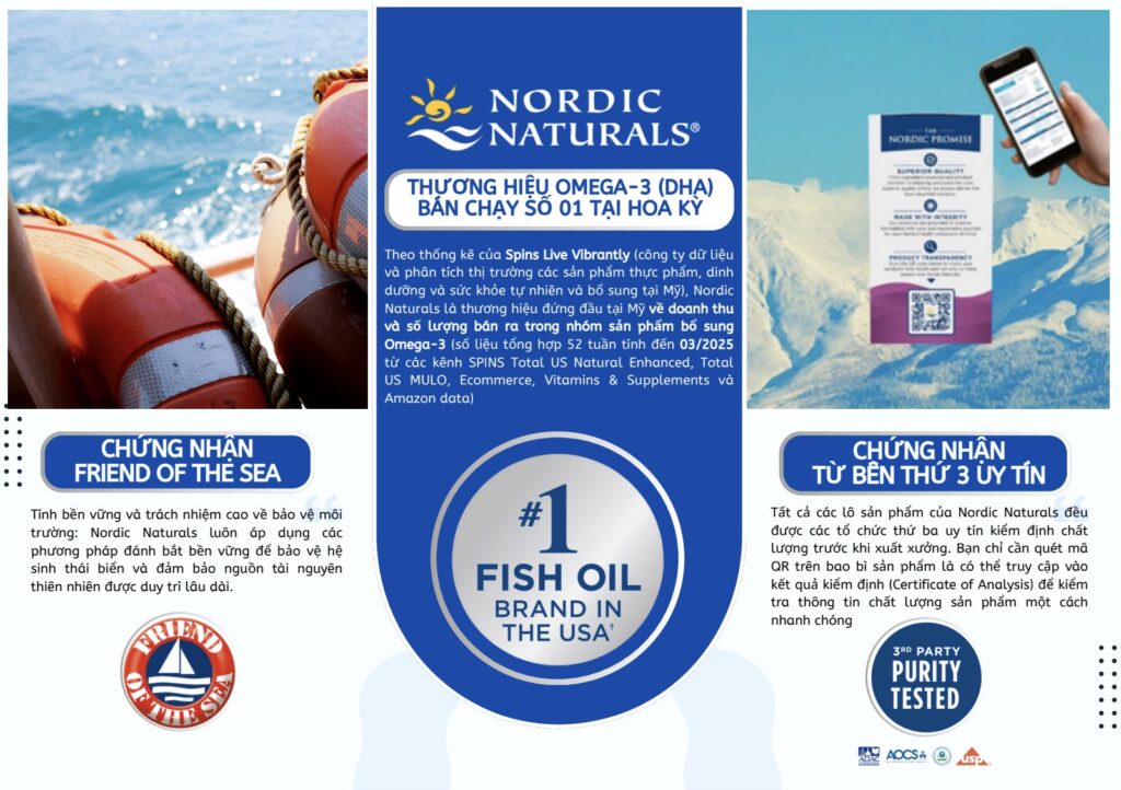 Nordic Naturals #1 thương hiệu dầu cá tại Mỹ