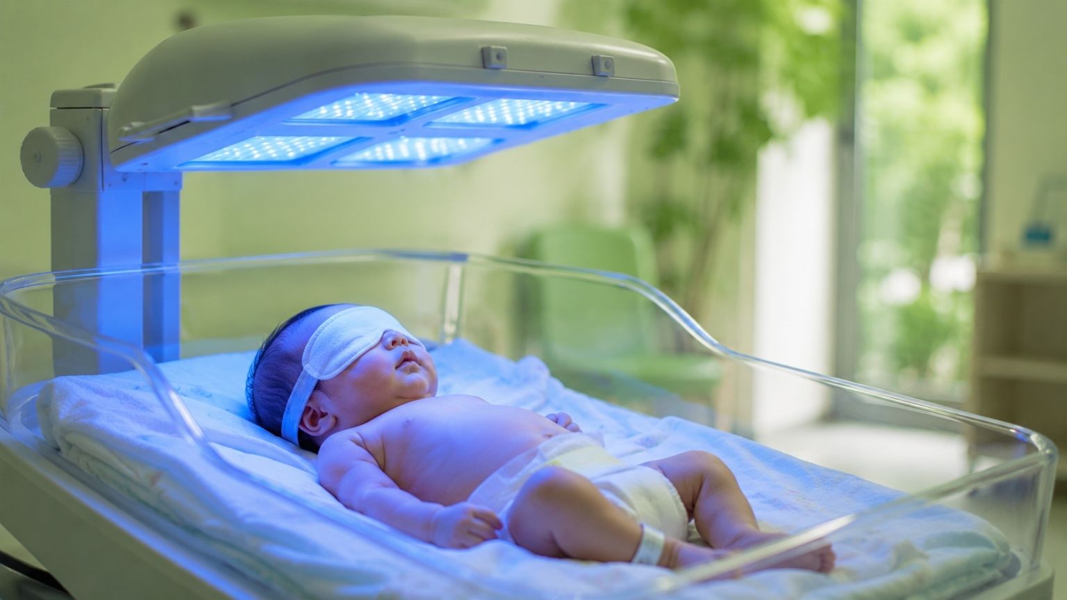 Chiếu đèn điều trị vàng da ở trẻ sơ sinh